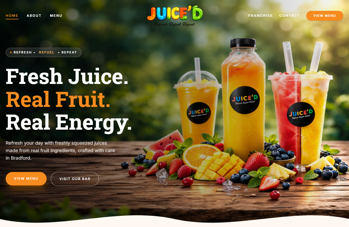 Get Juiced website preview
